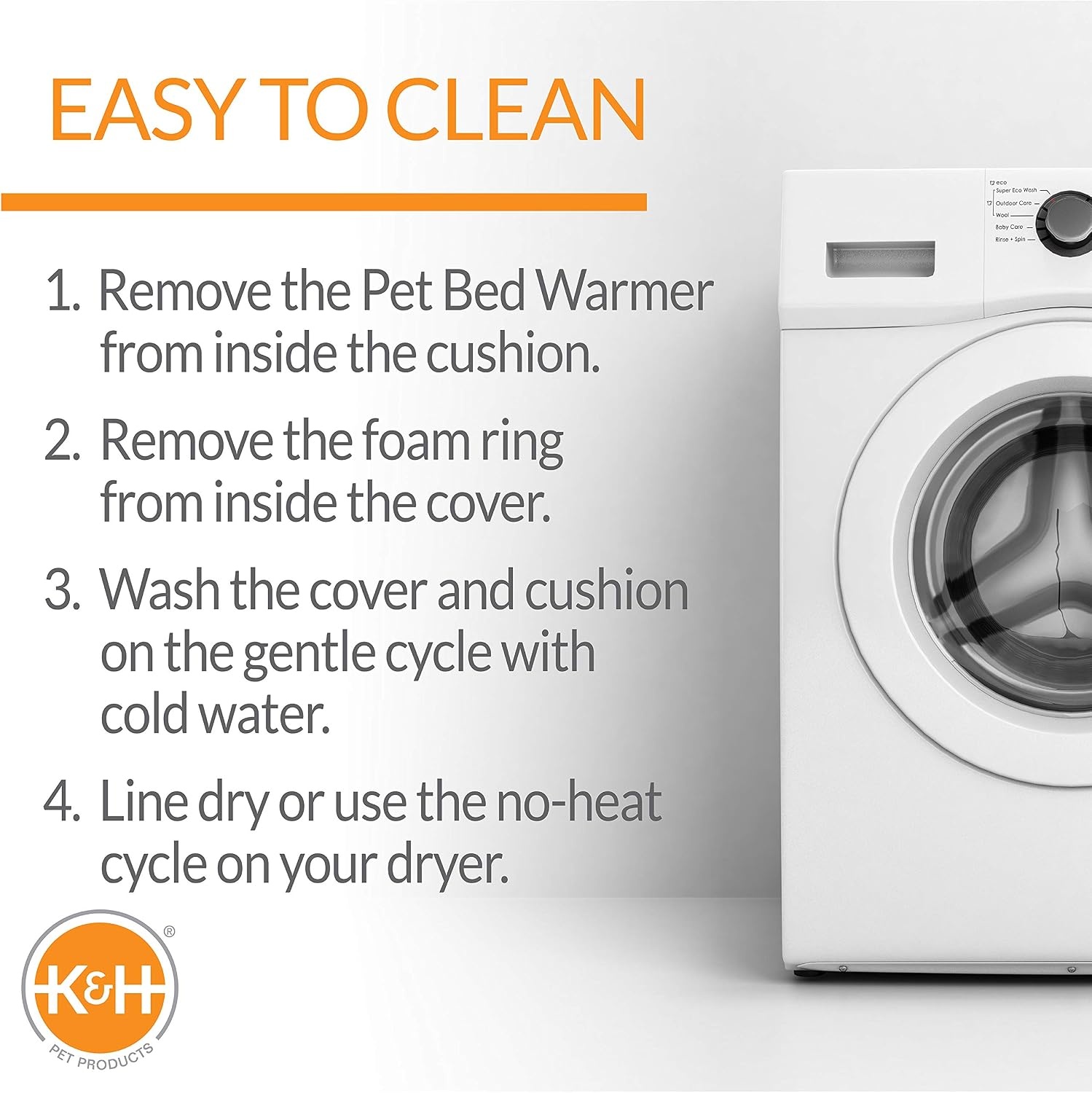image:imageKampH Heated Cat Bed ThermoKitty Bed Deluxe Indoor Safety Listed 16in  Removable Waterproof Cat Heating Pad Machine Washable Covered Cave Pet Tent for Smaller Kitties Heated Dog Bed Small 4WMocha