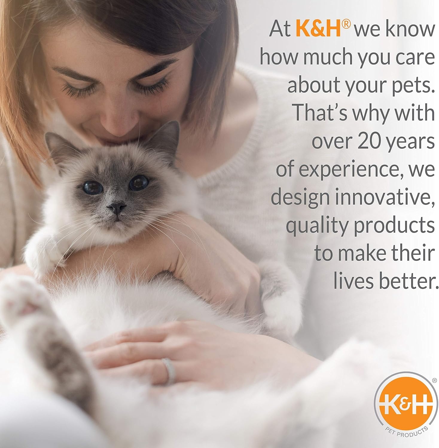 image:imageKampH Heated Cat Bed ThermoPet Nest Indoor Safety Listed Small Gray 4W  Removable Waterproof Cat Heating Pad 2in1 Heated Pet Cave Tent amp Cuddler Warming Bed Machine Washable 18x15in