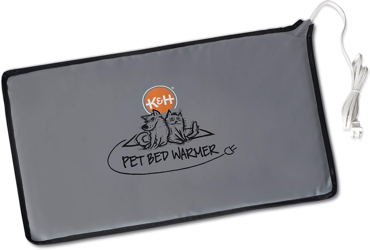 image:imageKampH Pet Bed Warmer Safety Listed Dog Heating Pad XL 265 X 1675in Gray  Create Your Own Heated Dog Bed with The KampH Warmer Waterproof Indoor Heated Warming Pad Insert Smart Automatic TemperatureGray