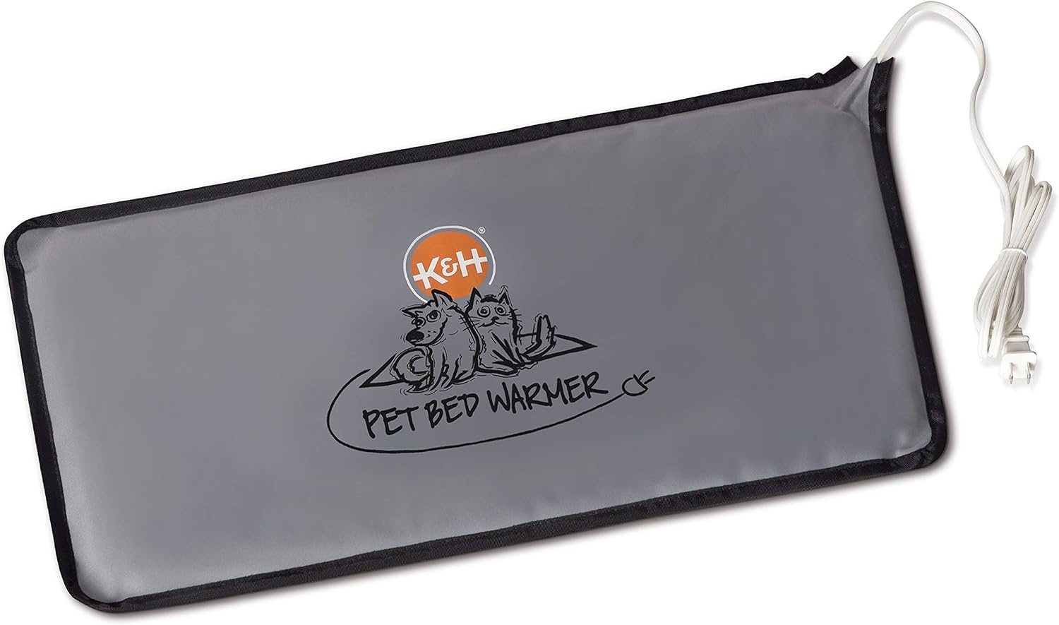 image:imageKampH Pet Bed Warmer Safety Listed Dog Heating Pad XL 265 X 1675in Gray  Create Your Own Heated Dog Bed with The KampH Warmer Waterproof Indoor Heated Warming Pad Insert Smart Automatic TemperatureGray