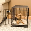 image:imageKampH Crate Pad SelfWarming Crate Pad Adjustable Fit Large 37x25in Gray  Large Self Heated Dog amp Cat Bed Mat Portable Machine Washable No Electric Needed Adjustable Fit NonSlip BottomTan