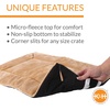 image:imageKampH Crate Pad SelfWarming Crate Pad Adjustable Fit Large 37x25in Gray  Large Self Heated Dog amp Cat Bed Mat Portable Machine Washable No Electric Needed Adjustable Fit NonSlip BottomTan