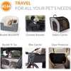 image:imageKampH Dog Car Seat Bucket Booster for Cats amp Dogs Small GrayCream  Better views on rides dog car seats for small dogs with bolster 2 tethers washable cover for 2 small dogs or 1 medium dogBlackCream