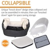 image:imageKampH Dog Car Seat Bucket Booster for Cats amp Dogs Small GrayCream  Better views on rides dog car seats for small dogs with bolster 2 tethers washable cover for 2 small dogs or 1 medium dogCharcoalCream