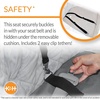 image:imageKampH Dog Car Seat Bucket Booster for Cats amp Dogs Small GrayCream  Better views on rides dog car seats for small dogs with bolster 2 tethers washable cover for 2 small dogs or 1 medium dogCharcoalCream