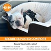 image:imageKampH Dog Car Seat Bucket Booster for Cats amp Dogs Small GrayCream  Better views on rides dog car seats for small dogs with bolster 2 tethers washable cover for 2 small dogs or 1 medium dogBlackCream