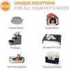 image:imageKampH Dog Car Seat Bucket Booster for Cats amp Dogs Small GrayCream  Better views on rides dog car seats for small dogs with bolster 2 tethers washable cover for 2 small dogs or 1 medium dogCharcoalCream