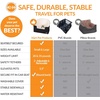 image:imageKampH Dog Car Seat Bucket Booster for Cats amp Dogs Small GrayCream  Better views on rides dog car seats for small dogs with bolster 2 tethers washable cover for 2 small dogs or 1 medium dogBlackCream