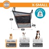 image:imageKampH Dog Car Seat Buckle N Go Dog Car Seats for Small Dogs XS 16x14x14in  Secure backseat rides small dog car seat with mesh windows folds flat carseat for dog seat belt tetherGray
