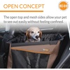 image:imageKampH Dog Car Seat Buckle N Go Dog Car Seats for Small Dogs XS 16x14x14in  Secure backseat rides small dog car seat with mesh windows folds flat carseat for dog seat belt tetherTan
