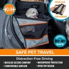 image:imageKampH Dog Car Seat Buckle N Go Dog Car Seats for Small Dogs XS 16x14x14in  Secure backseat rides small dog car seat with mesh windows folds flat carseat for dog seat belt tetherGray