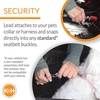 image:imageKampH Dog Car Seat Buckle N Go Dog Car Seats for Small Dogs XS 16x14x14in  Secure backseat rides small dog car seat with mesh windows folds flat carseat for dog seat belt tetherTan