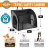 image:imageKampH Dog Car Seat Travel Safety Carrier for Pets Medium GrayBlack  Enclosed Car Seat for Dogs SoftSided Covered Pet Carrier Washable Pad Multiple Entrances Mesh Windows 24x19x17in170L x 160W x 150H