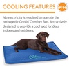 image:imageKampH Dog Cooling Mat Coolin Comfort Bed Large 44x32in Chill Blue  Orthopedic Cooling Mat For Dogs Indoor Outdoor Cooling Pad for Large Pets Pet Bed for Homes Crates Yards PorchesLarge 32 X 44 Inches