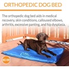 image:imageKampH Dog Cooling Mat Coolin Comfort Bed Large 44x32in Chill Blue  Orthopedic Cooling Mat For Dogs Indoor Outdoor Cooling Pad for Large Pets Pet Bed for Homes Crates Yards PorchesLarge 32 X 44 Inches