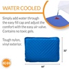 image:imageKampH Dog Cooling Mat Coolin Comfort Bed Large 44x32in Chill Blue  Orthopedic Cooling Mat For Dogs Indoor Outdoor Cooling Pad for Large Pets Pet Bed for Homes Crates Yards PorchesLarge 32 X 44 Inches