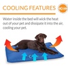 image:imageKampH Dog Cooling Mat Coolin Comfort Bed Large 44x32in Chill Blue  Orthopedic Cooling Mat For Dogs Indoor Outdoor Cooling Pad for Large Pets Pet Bed for Homes Crates Yards PorchesLarge 32 X 44 Inches
