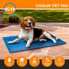 image:imageKampH Dog Cooling Mat Coolin Pet Pad  XLarge 38x27in Chill Blue  Portable Cooling Mat for Dogs Travel or in Home Perfect for Carriers Crates Outdoor Houses Yards Porches amp Pet BedsXL 27 in x 38 in