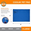 image:imageKampH Dog Cooling Mat Coolin Pet Pad  XLarge 38x27in Chill Blue  Portable Cooling Mat for Dogs Travel or in Home Perfect for Carriers Crates Outdoor Houses Yards Porches amp Pet BedsXL 27 in x 38 in