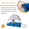 image:imageKampH Dog Pool Portable Pet Bath Large 42x30in Chill Blue  Dog Pools for Large Dogs amp Puppies Splash Pad Foldable Pool Design Heavy Duty Liner with Metal Frame Easy Drain PlugPet Pool