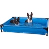 image:imageKampH Dog Pool Portable Pet Bath Large 42x30in Chill Blue  Dog Pools for Large Dogs amp Puppies Splash Pad Foldable Pool Design Heavy Duty Liner with Metal Frame Easy Drain PlugPet Pool