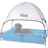 image:imageKampH Dog Pool Portable Pet Bath Large 42x30in Chill Blue  Dog Pools for Large Dogs amp Puppies Splash Pad Foldable Pool Design Heavy Duty Liner with Metal Frame Easy Drain PlugPool Canopy