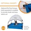 image:imageKampH Dog Pool Portable Pet Bath Large 42x30in Chill Blue  Dog Pools for Large Dogs amp Puppies Splash Pad Foldable Pool Design Heavy Duty Liner with Metal Frame Easy Drain PlugPet Pool