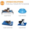 image:imageKampH Dog Pool Portable Pet Bath Large 42x30in Chill Blue  Dog Pools for Large Dogs amp Puppies Splash Pad Foldable Pool Design Heavy Duty Liner with Metal Frame Easy Drain PlugPool Canopy