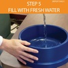image:imageKampH Dog Water Bowl Coolin Pet Bowl Ice Cold Pet Dish 96 Ounces  Summer Cooling Water Bowl for Small Medium amp Large Dogs amp Cats Stays Cool and Fresh Insulated BPAfree Indoor Outdoor32 Ounces