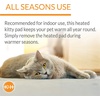 image:imageKampH Heated Cat Bed ThermoKitty Bed Deluxe Indoor Safety Listed 16in  Removable Waterproof Cat Heating Pad Machine Washable Covered Cave Pet Tent for Smaller Kitties Heated Dog Bed Small 4WMocha
