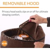 image:imageKampH Heated Cat Bed ThermoKitty Bed Deluxe Indoor Safety Listed 16in  Removable Waterproof Cat Heating Pad Machine Washable Covered Cave Pet Tent for Smaller Kitties Heated Dog Bed Small 4WMocha