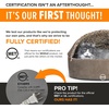 image:imageKampH Heated Cat Bed ThermoKitty Bed Deluxe Indoor Safety Listed 16in  Removable Waterproof Cat Heating Pad Machine Washable Covered Cave Pet Tent for Smaller Kitties Heated Dog Bed Small 4WMocha