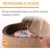 image:imageKampH Heated Cat Bed ThermoKitty Bed Deluxe Indoor Safety Listed 16in  Removable Waterproof Cat Heating Pad Machine Washable Covered Cave Pet Tent for Smaller Kitties Heated Dog Bed Small 4WTan