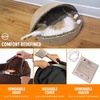 image:imageKampH Heated Cat Bed ThermoKitty Bed Deluxe Indoor Safety Listed 16in  Removable Waterproof Cat Heating Pad Machine Washable Covered Cave Pet Tent for Smaller Kitties Heated Dog Bed Small 4WMocha