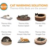 image:imageKampH Heated Cat Bed ThermoKitty Bed Deluxe Indoor Safety Listed 16in  Removable Waterproof Cat Heating Pad Machine Washable Covered Cave Pet Tent for Smaller Kitties Heated Dog Bed Small 4WMocha