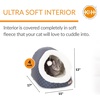 image:imageKampH Heated Cat Bed ThermoPet Cave Indoor Safety Listed 4W NavyGeo  Removable Waterproof Cat Heating Pad Heated Pet Bed for Dogs amp Cats Covered Cave Pet Tent Collapsible Machine WashableNavyGeo Flower