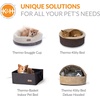 image:imageKampH Heated Cat Bed ThermoPet Cave Indoor Safety Listed 4W NavyGeo  Removable Waterproof Cat Heating Pad Heated Pet Bed for Dogs amp Cats Covered Cave Pet Tent Collapsible Machine WashableNavyGeo Flower
