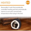 image:imageKampH Heated Cat Bed ThermoPet Cave Indoor Safety Listed 4W NavyGeo  Removable Waterproof Cat Heating Pad Heated Pet Bed for Dogs amp Cats Covered Cave Pet Tent Collapsible Machine WashableNavyGeo Flower