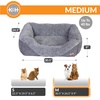 image:imageKampH Heated Cat Bed ThermoPet Lounge Sleeper Indoor Safety Listed Small  Removable Waterproof Cat Heating Pad For Cats amp Dogs Bolstered Warm Calming Pillow Bed Machine Washable 205x195in 4WMedium 305 X 245 X 9 Inches