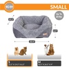 image:imageKampH Heated Cat Bed ThermoPet Lounge Sleeper Indoor Safety Listed Small  Removable Waterproof Cat Heating Pad For Cats amp Dogs Bolstered Warm Calming Pillow Bed Machine Washable 205x195in 4WSmall 205 X 195 X 65 Inches
