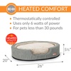 image:imageKampH Heated Dog Bed ThermoSnuggly Sleeper Indoor Safety Listed Medium 6W  Removable Waterproof Dog Heating Pad Calming Pillow Pet Bed Machine Washable 26x20in SageTanMedium 26 in X 20 in