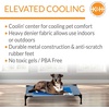 image:imageKampH Outdoor Elevated Dog Bed Coolin Pet Cot Medium 32x25in GrayBlue  Pet Cot for Medium amp Large Pets with CoolCore Center Hammock Design Outdoor Dog Bed Washable Cover Portable PlatformRetail Package