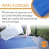 image:imageKampH Outdoor Elevated Dog Bed Coolin Pet Cot Medium 32x25in GrayBlue  Pet Cot for Medium amp Large Pets with CoolCore Center Hammock Design Outdoor Dog Bed Washable Cover Portable PlatformRetail Package