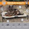 image:imageKampH Outdoor Elevated Dog Bed Cooling Raised Dog Bed Large 42x30in Green  Cool comfort outdoors large dog cot with hammock support washable dog bed metal frame quickdry meshTaupeBlack Mesh