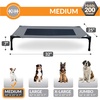 image:imageKampH Outdoor Elevated Dog Bed Cooling Raised Dog Bed Large 42x30in Green  Cool comfort outdoors large dog cot with hammock support washable dog bed metal frame quickdry meshGrayBlack Mesh