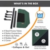 image:imageKampH Outdoor Elevated Dog Bed Cooling Raised Dog Bed Large 42x30in Green  Cool comfort outdoors large dog cot with hammock support washable dog bed metal frame quickdry meshGreenBlack Mesh