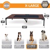 image:imageKampH Outdoor Elevated Dog Bed Cooling Raised Dog Bed Large 42x30in Green  Cool comfort outdoors large dog cot with hammock support washable dog bed metal frame quickdry meshChocolateBlack Mesh
