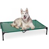 image:imageKampH Outdoor Elevated Dog Bed Cooling Raised Dog Bed Large 42x30in Green  Cool comfort outdoors large dog cot with hammock support washable dog bed metal frame quickdry meshGreen Mesh
