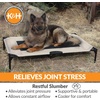 image:imageKampH Outdoor Elevated Dog Bed Cooling Raised Dog Bed Large 42x30in Green  Cool comfort outdoors large dog cot with hammock support washable dog bed metal frame quickdry meshTaupeBlack Mesh