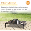 image:imageKampH Outdoor Elevated Dog Bed Cooling Raised Dog Bed Large 42x30in Green  Cool comfort outdoors large dog cot with hammock support washable dog bed metal frame quickdry meshCamoBlack Mesh